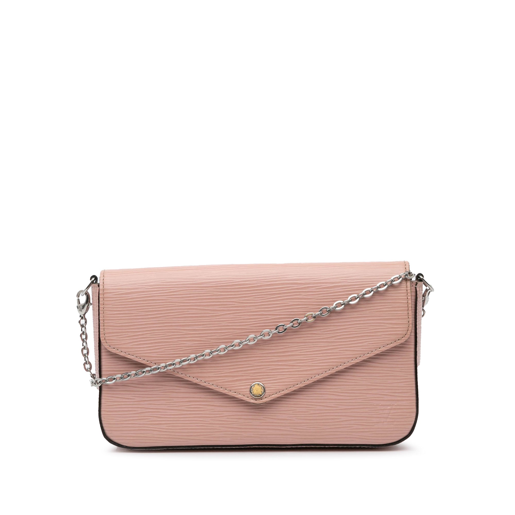 Louis Vuitton | Pre-Owned Epi Pochette Felicie with Golden Button | Pink