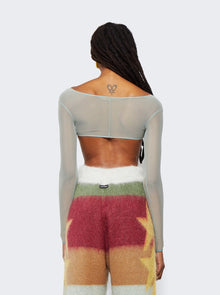 Women | KNWLS | Crop Top With Underwear Finishings Sage Green