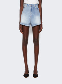 Women | Natasha Zinko | Denim Heart Shorts | Light Wash Blue