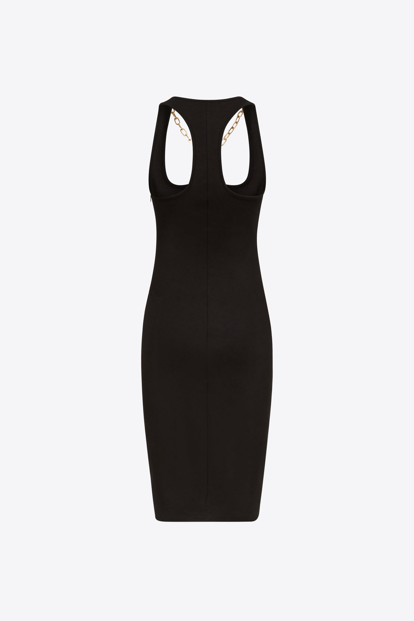 AREA Nameplate Tank Midi Dress | Black