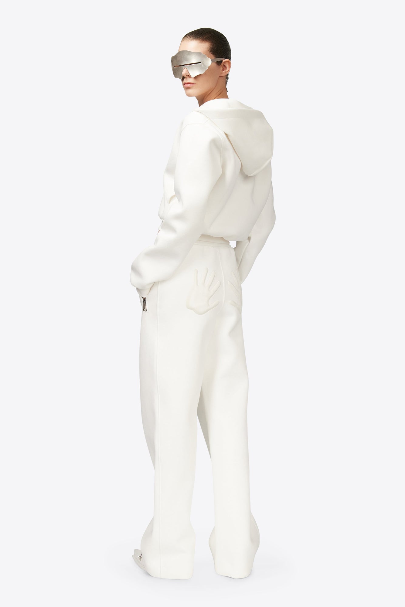 Embossed Handprint Sweatpant | Off White