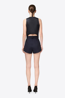 Gemstone Necklace Gilet | Midnight Blue