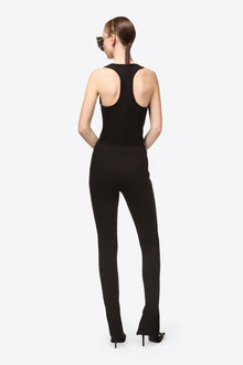 Chain Plate Belt Legging | Black