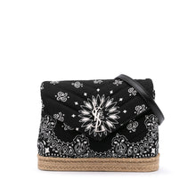 Saint Laurent | Pre-Owned Toy Cotton Bandana Print Loulou Crossbody | Black