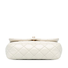 Chanel | Pre-Owned Small Mix Quilted Aged Calfskin New Clutch Flap | White/Ivory