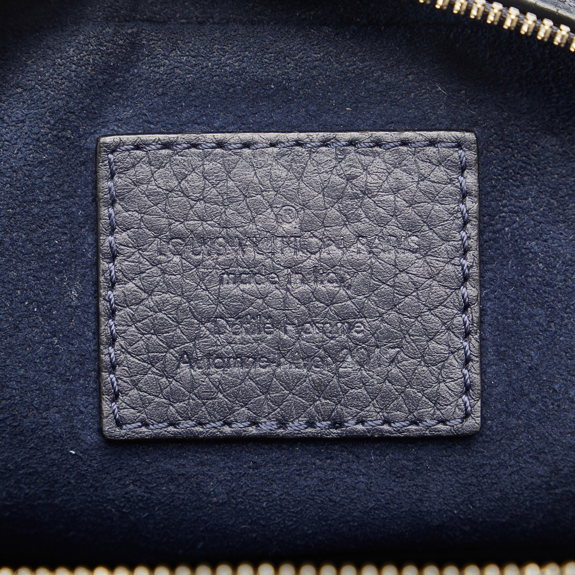 Louis Vuitton | Pre-Owned Taurillon Danube LV Circle PM | Blue/Dark Blue