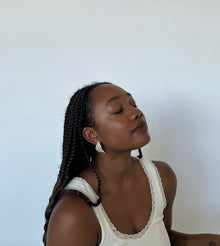 Croissant Statement Earrings | Silver Plated