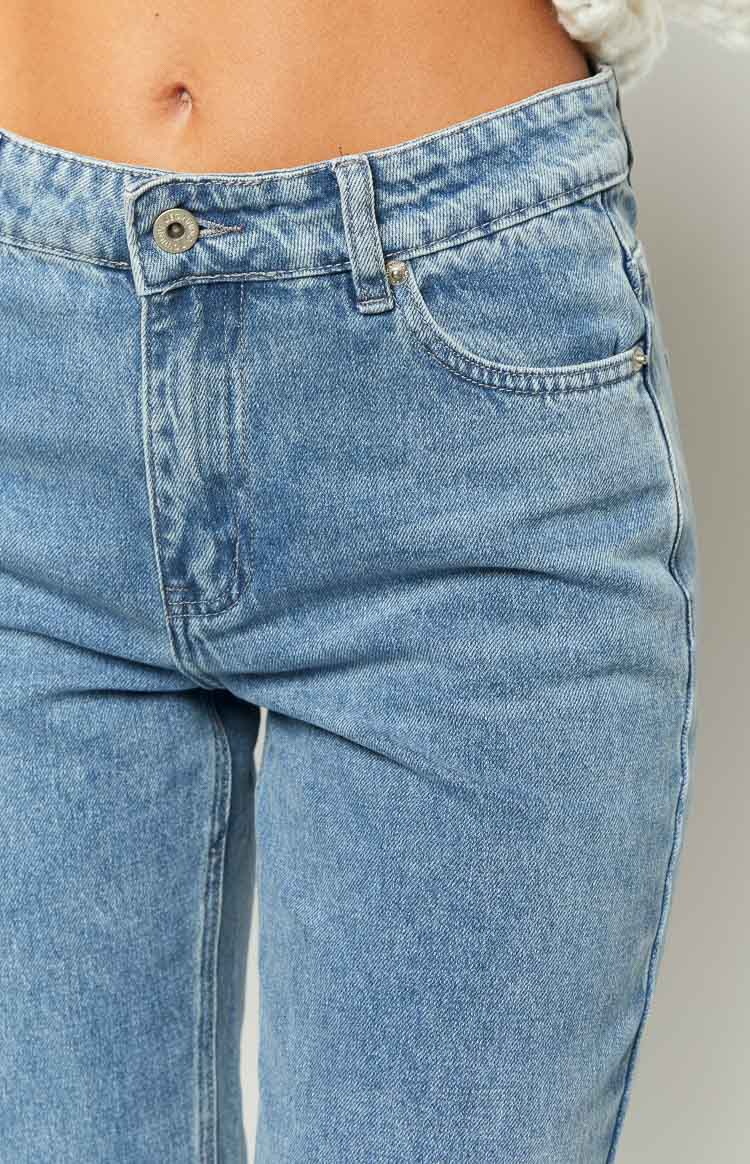 Faded Favourite Denim Mid Waist Jeans | Mid Wash