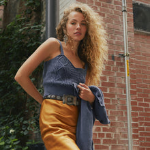 Navy Cable-Knit Tank - Dannijo