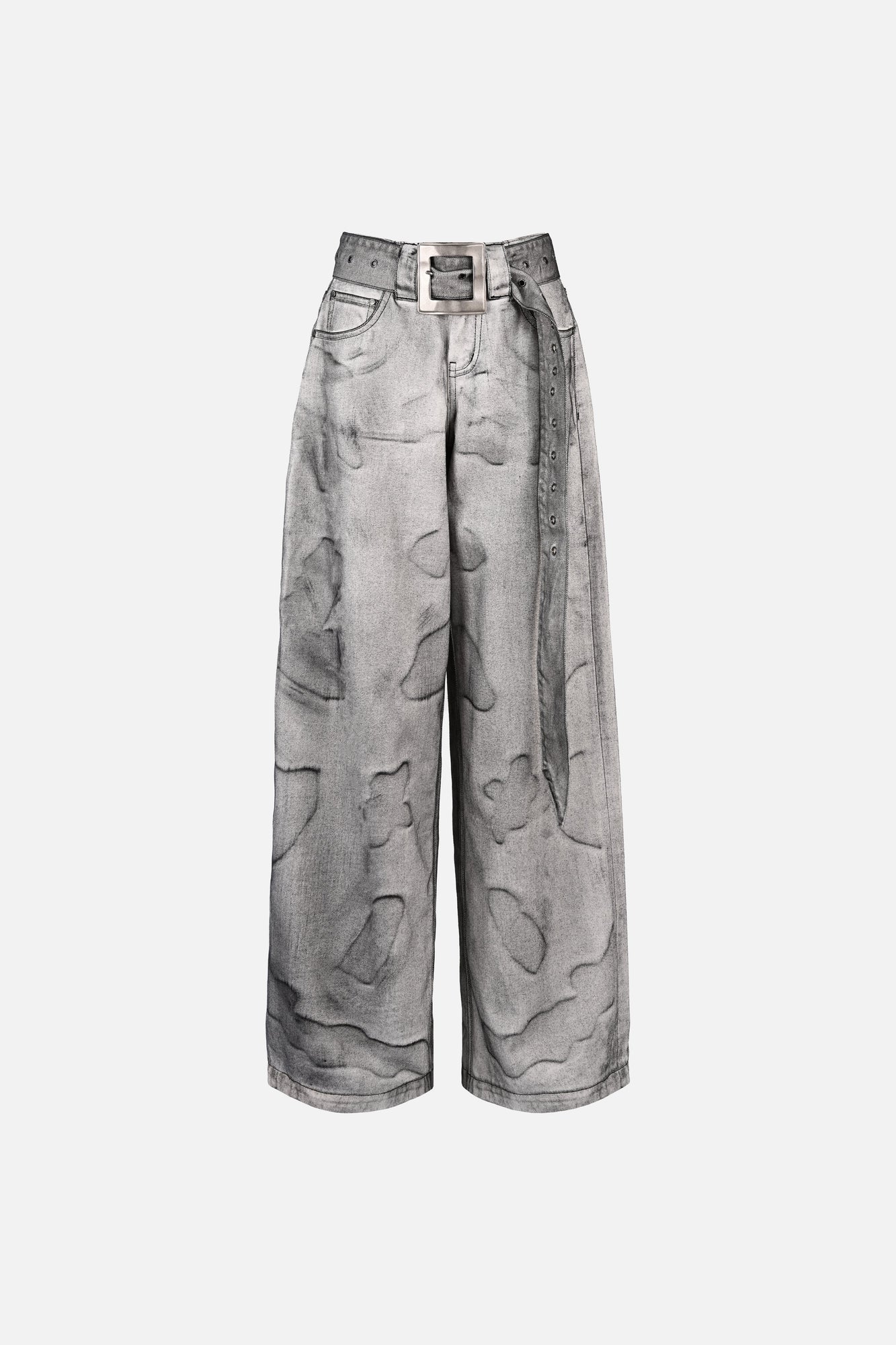 Faria Belted Jeans | Grey