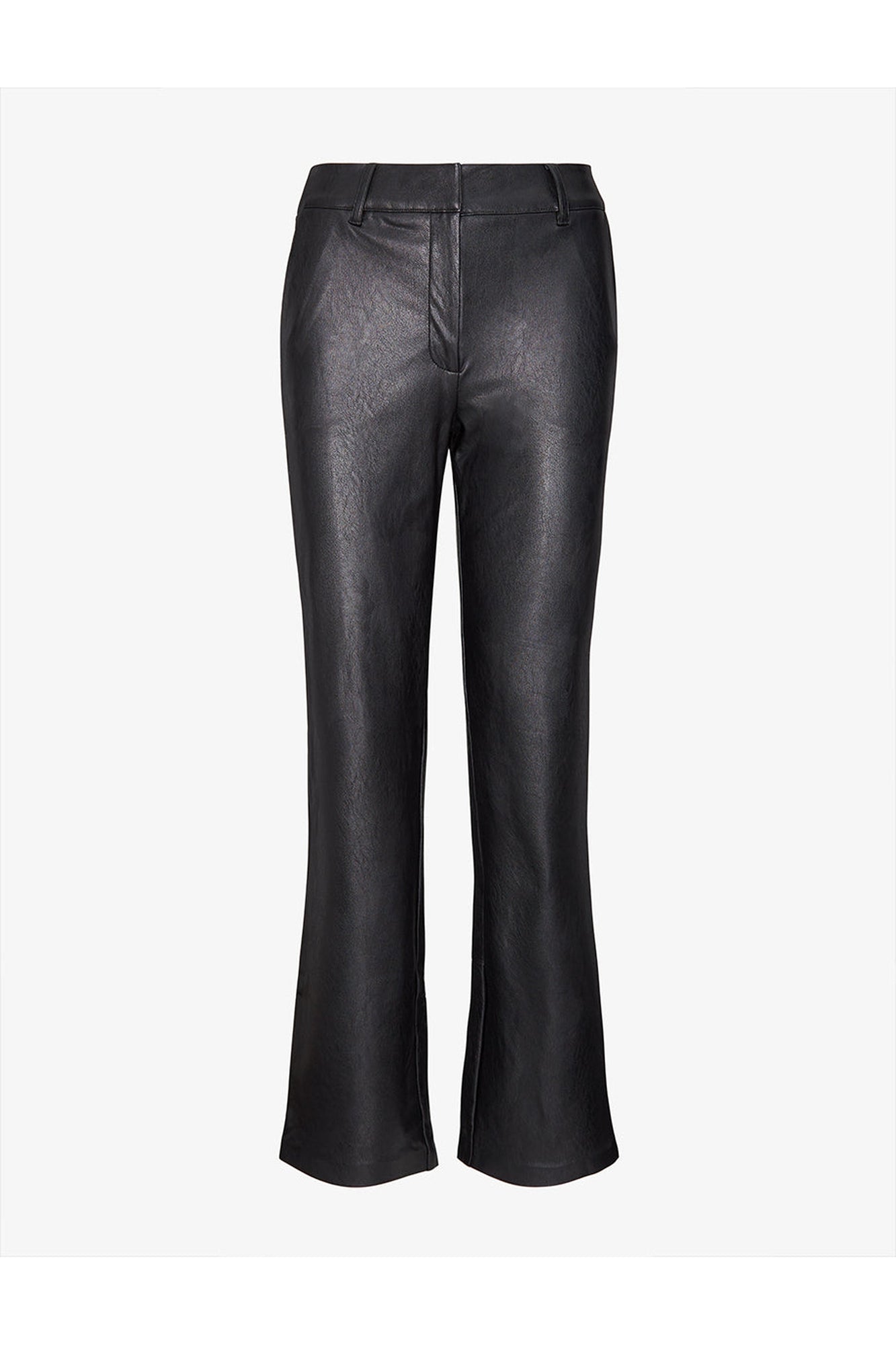 Faux Leather Trouser | Black