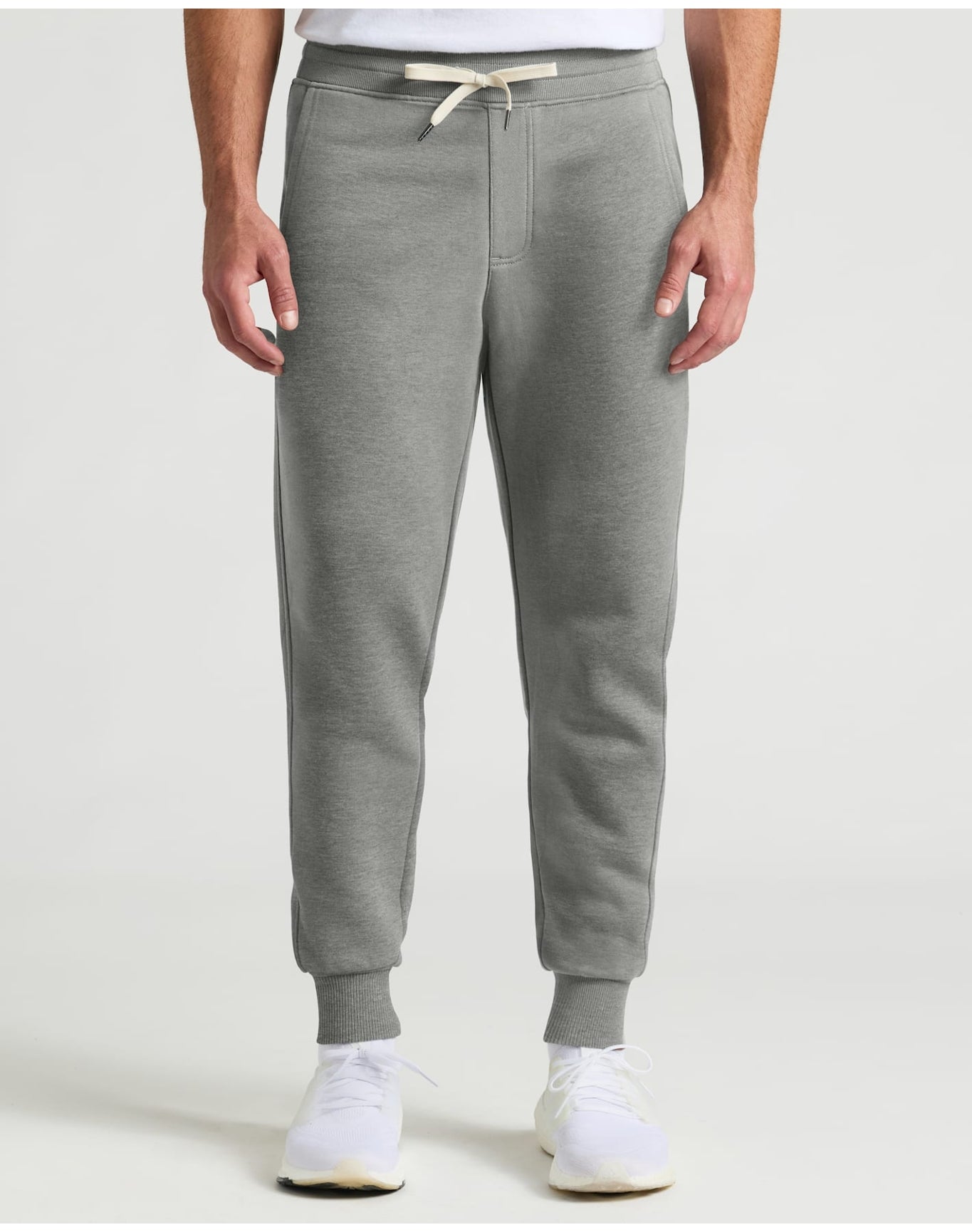 Fleece French Terry Joggers | Dark Heather Gray