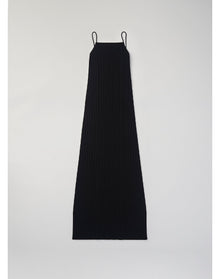 Fleur Eco Stretch | Ribbed-Knit Cami Dress | Black