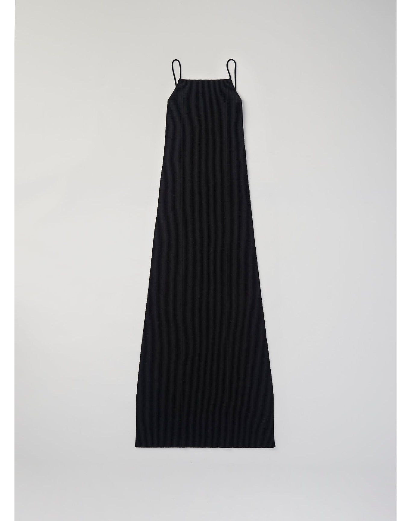 Fleur Eco Stretch | Ribbed-Knit Cami Dress | Black