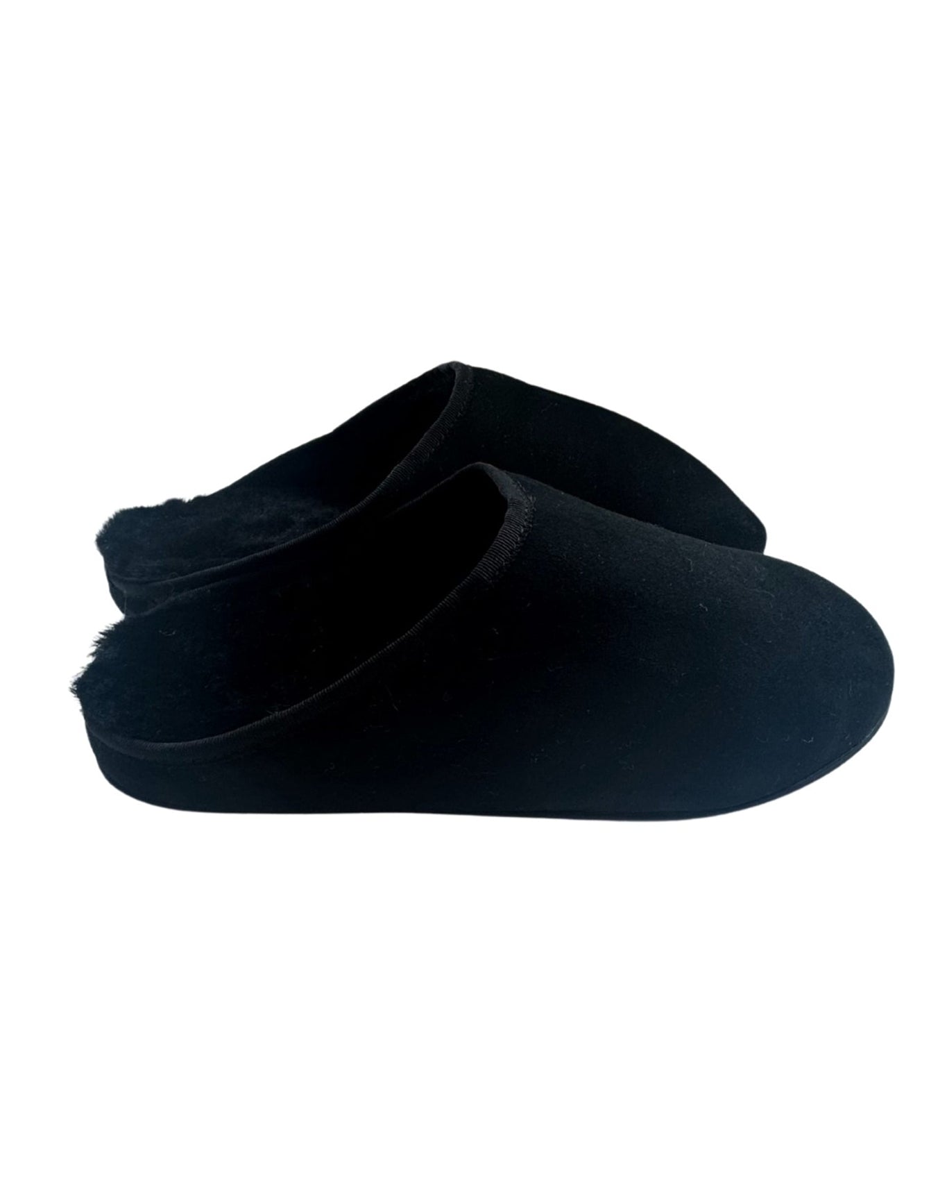 Fleurette | Women | Merino Shearling Mule Slippers | Black