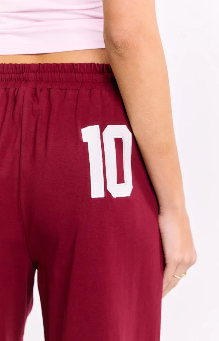 Flo Wide Leg Pants | Burgundy