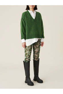 Floral Mesh Leggings | Kelly Green