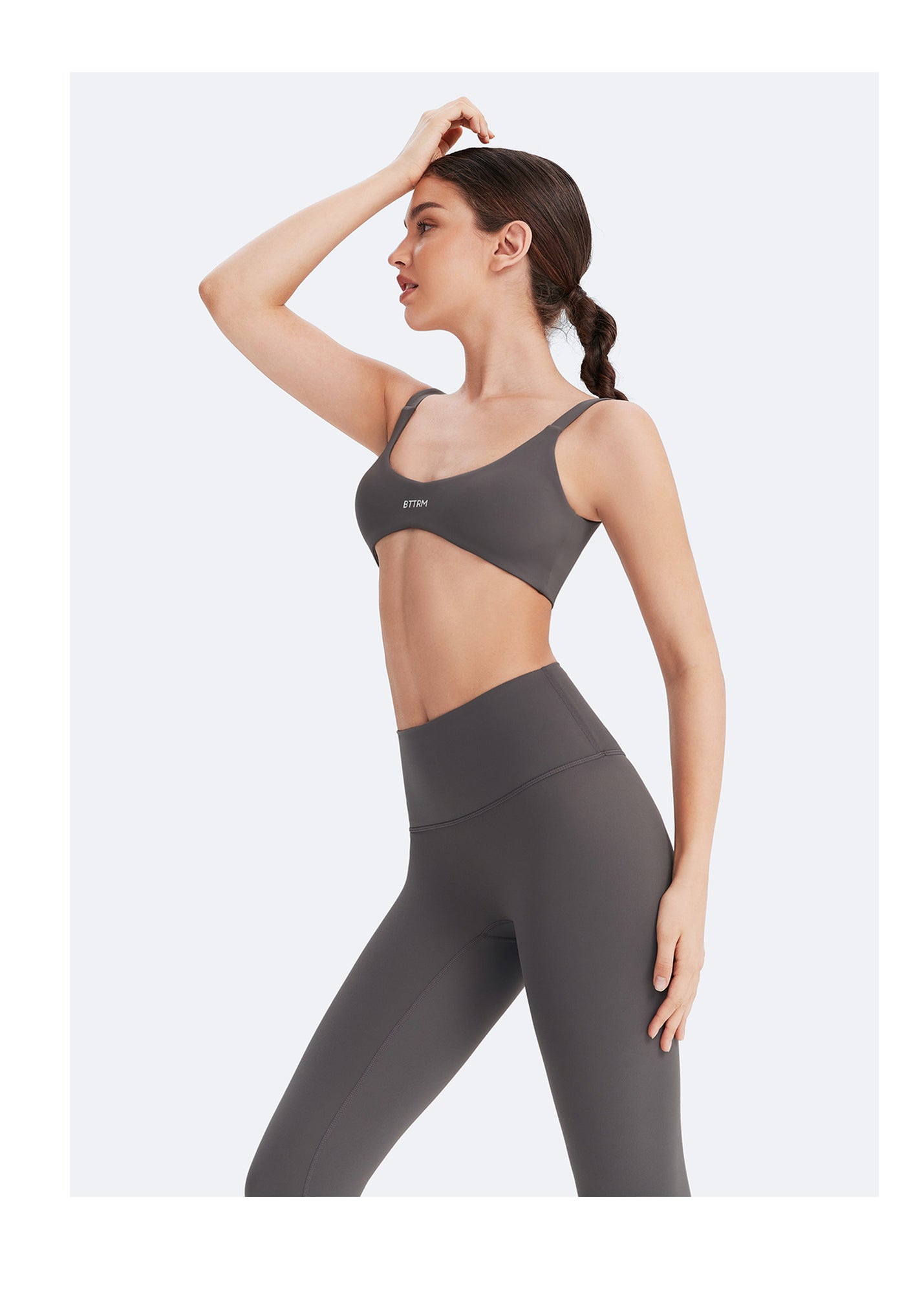 Form-Fitting Sports Bra | Gray