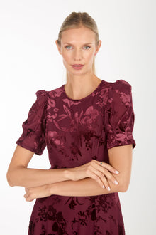 Fran Dress | Garnet Floral