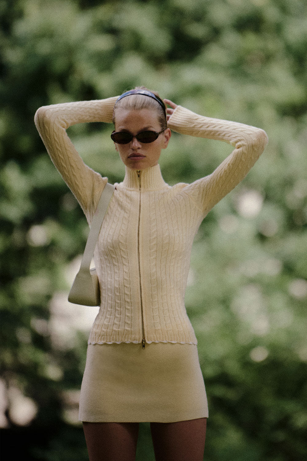 Carter cable knit sweater vanilla sugar