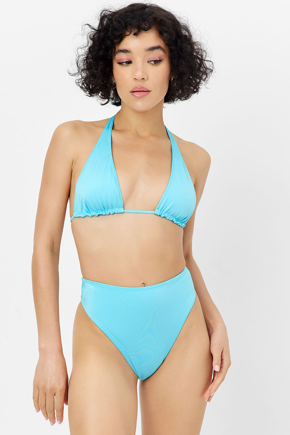 Anne Shine Full Coverage Bikini Bottom Aquamarine