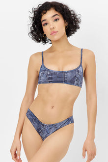 Dallas Bralette Bikini Top Blue Jean