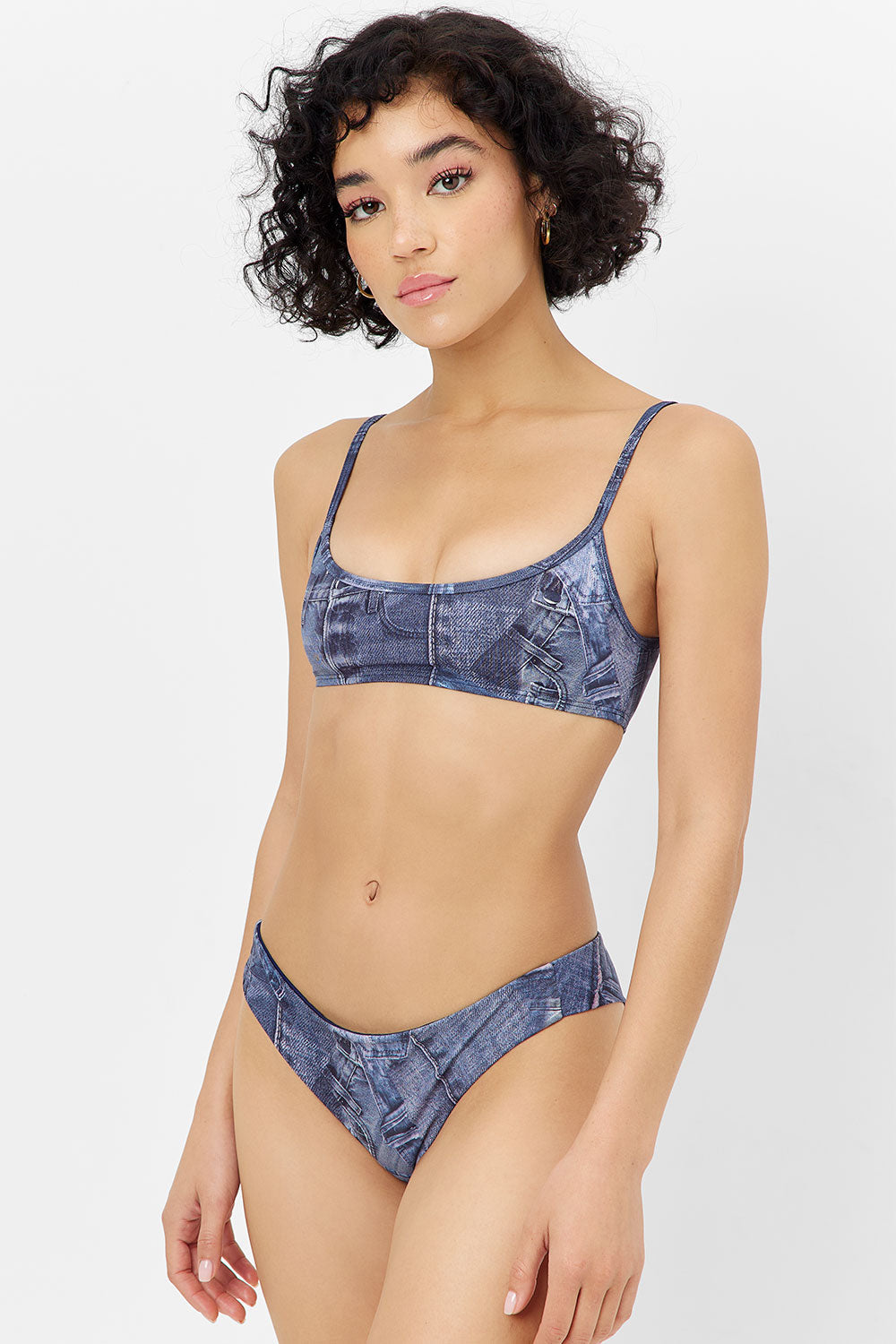 Dallas Bralette Bikini Top Blue Jean