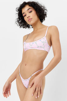 Dallas Floral Chain Bikini Top Fairytale