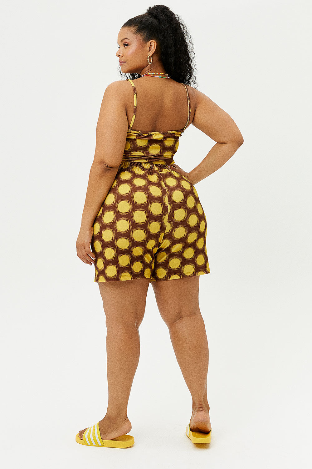 Fifi Golden Terry High Waist Shorts Extended