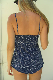 Flora Bandana Tie Front Cami Dixie