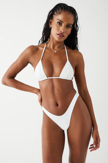 Full moon ribbed bottom white