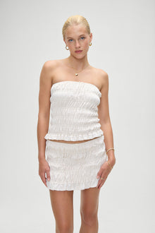 JolieSatinStraplessShirt-VintageTreasure