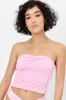 Lani Strapless Bikini Top Baby Pink