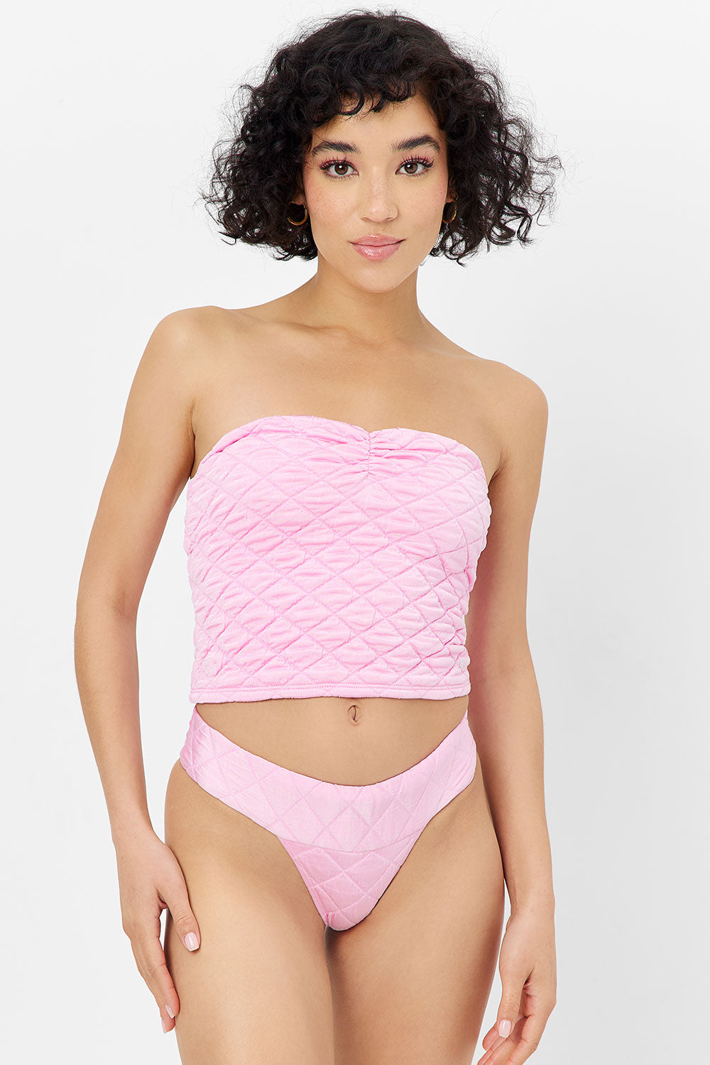 Lani Strapless Bikini Top Baby Pink