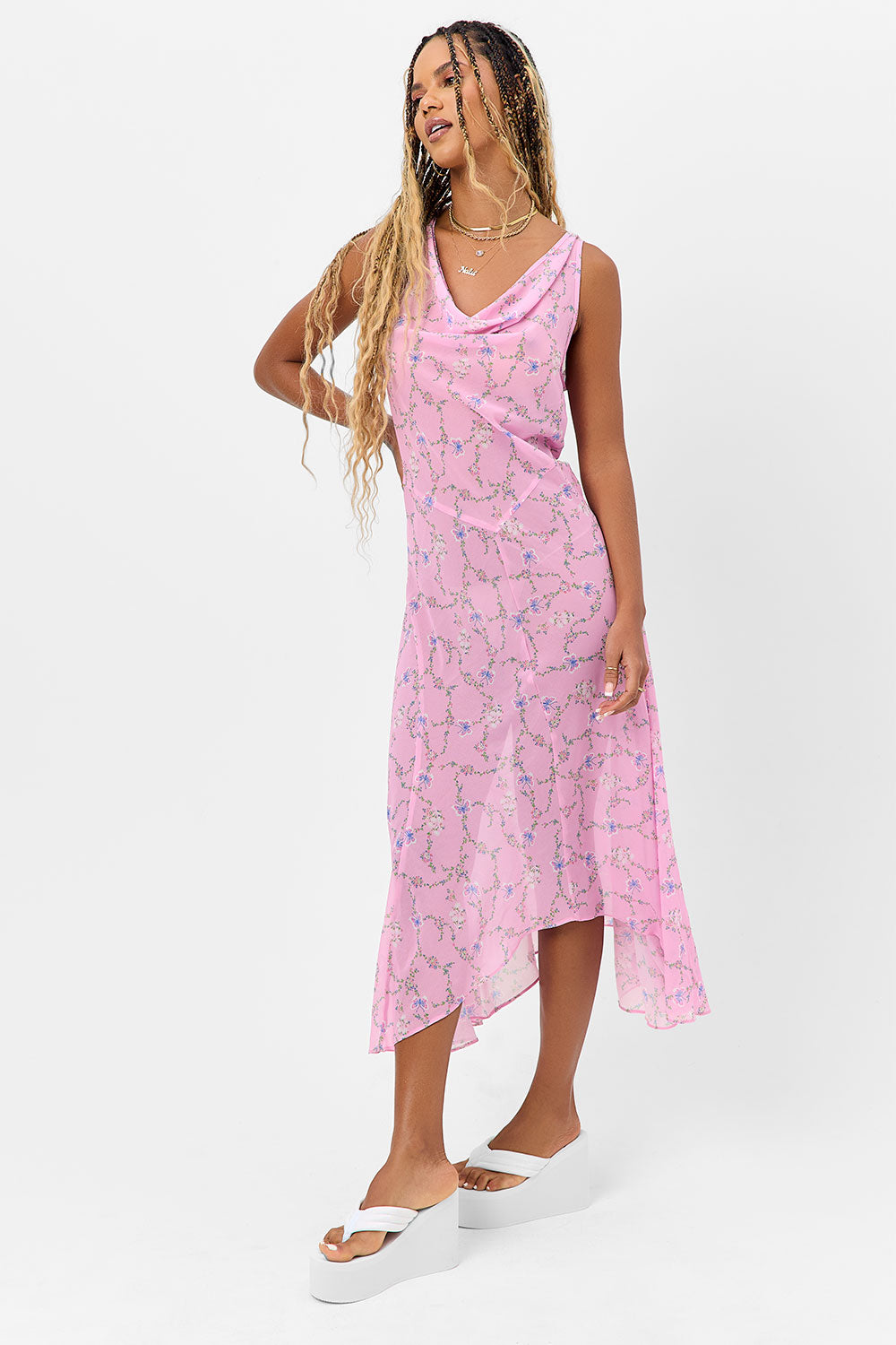 Molly Floral Chiffon Dress Fairytale