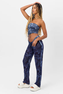 Molly Low Rise Pants Blue Jean