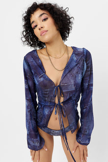 Molly Long Sleeve Shirt  Blue Jean