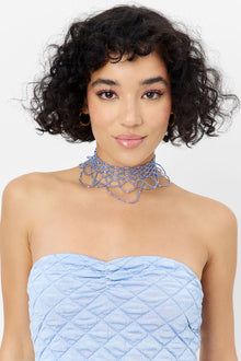 Ocean Drip Necklace Baby Blue