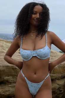 Pam Gingham Underwire Bikini Top Posie