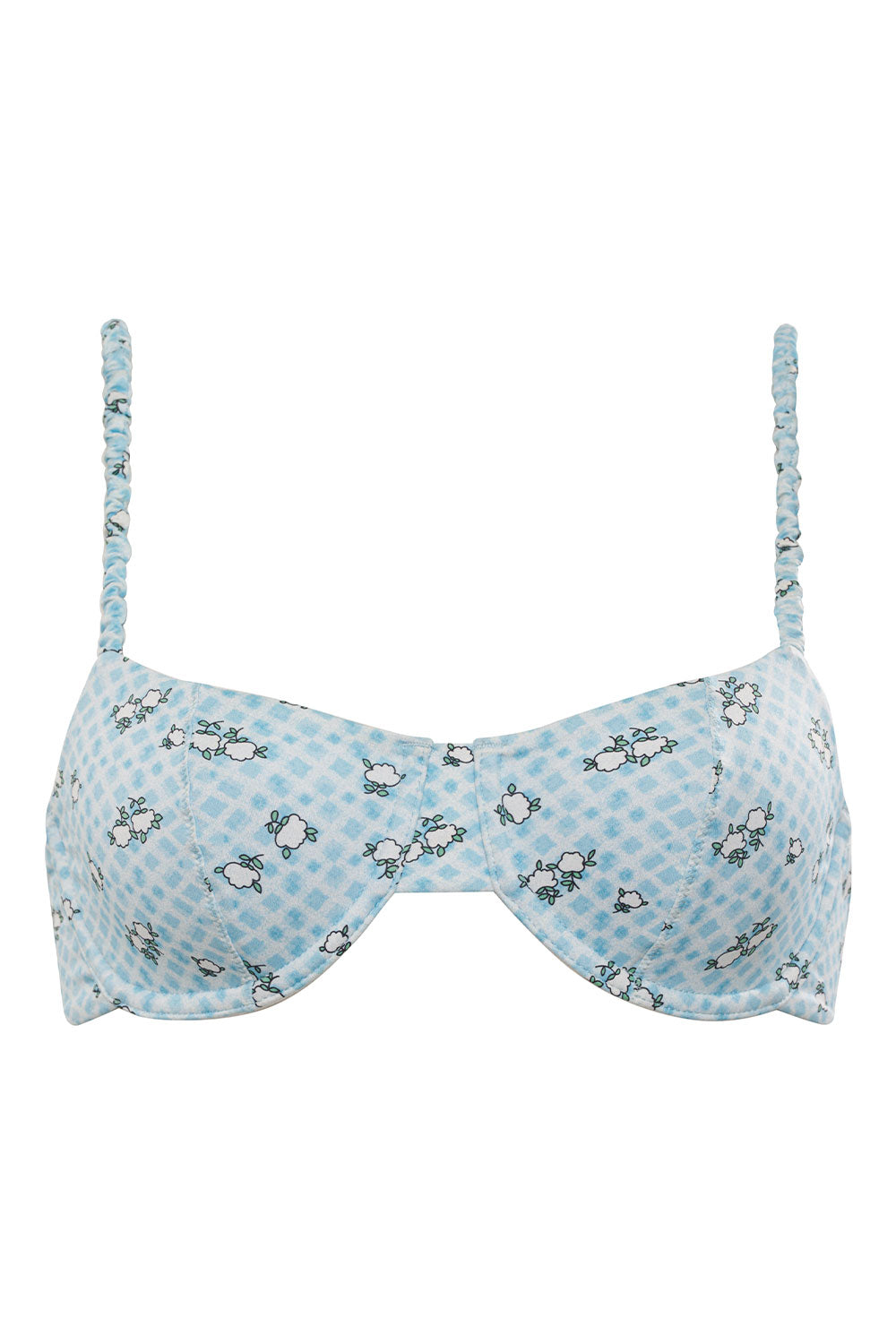 Pam Gingham Underwire Bikini Top Posie