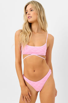 Waco Bralette Bikini Top Baby Pink