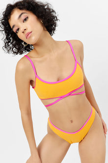 Waco Terry Bralette Bikini Top Sundown