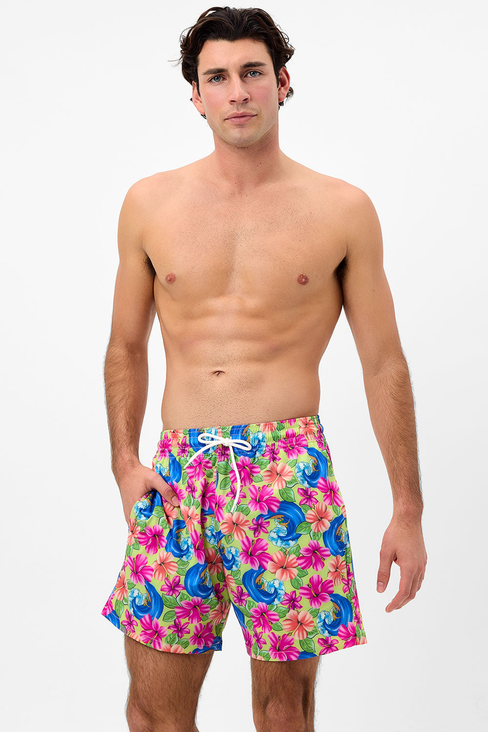 Winston Floral Unisex Board Short Neon Surfer