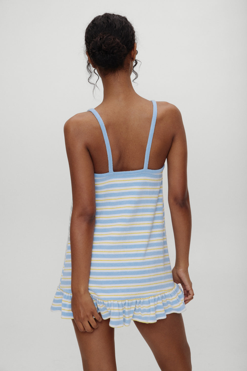 April Striped Babydoll Dress Ashbury Stripe