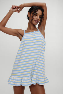 April Striped Babydoll Dress Ashbury Stripe