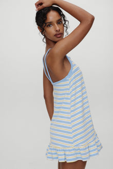 April Striped Babydoll Dress Ashbury Stripe