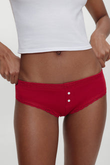 x BELLA HADID Bluebell Cotton Brief Cardinal