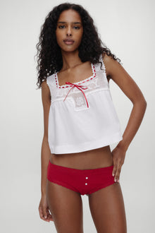 x BELLA HADID Bluebell Cotton Brief Cardinal