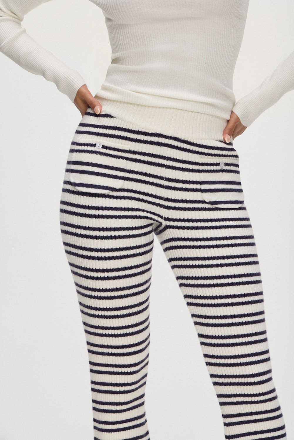 Camden Striped Knit Pants Starlit Stripe