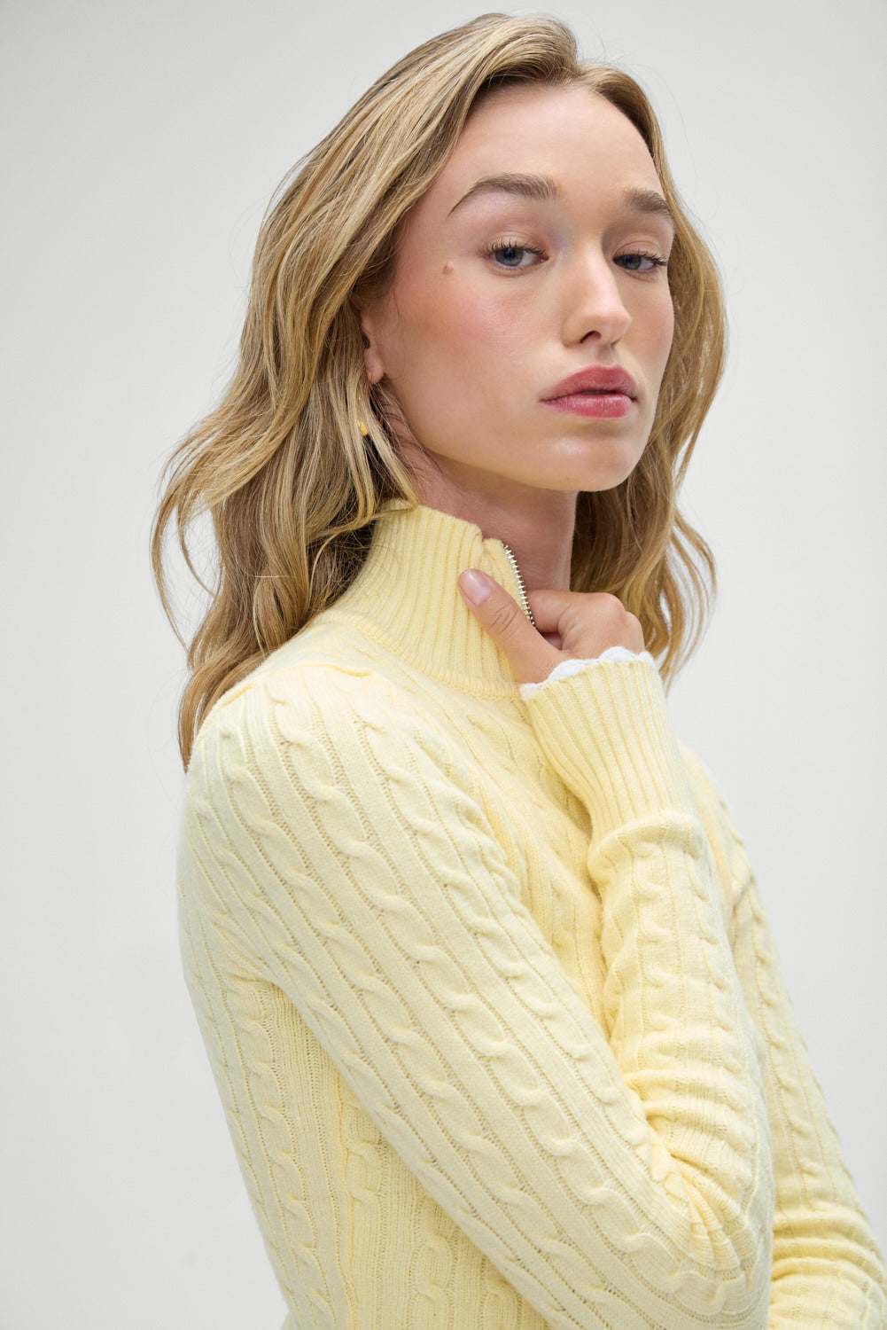 Carter Cable Knit Sweater Vanilla Sugar